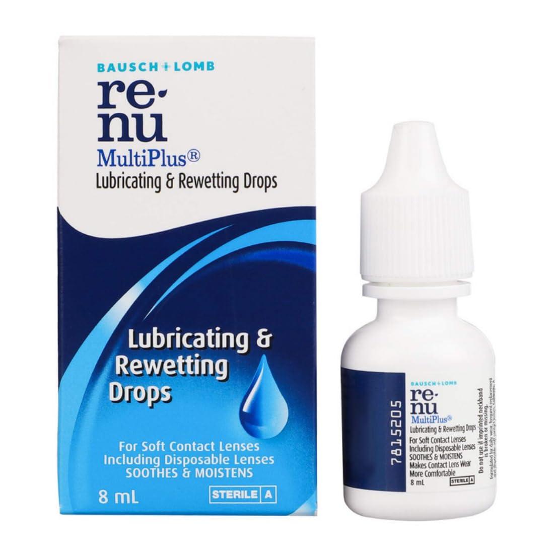 Bausch & Lomb Bausch & Lomb Renu Multiplus 8ml Lubricating & Rewetting Drops (Pack of 1)