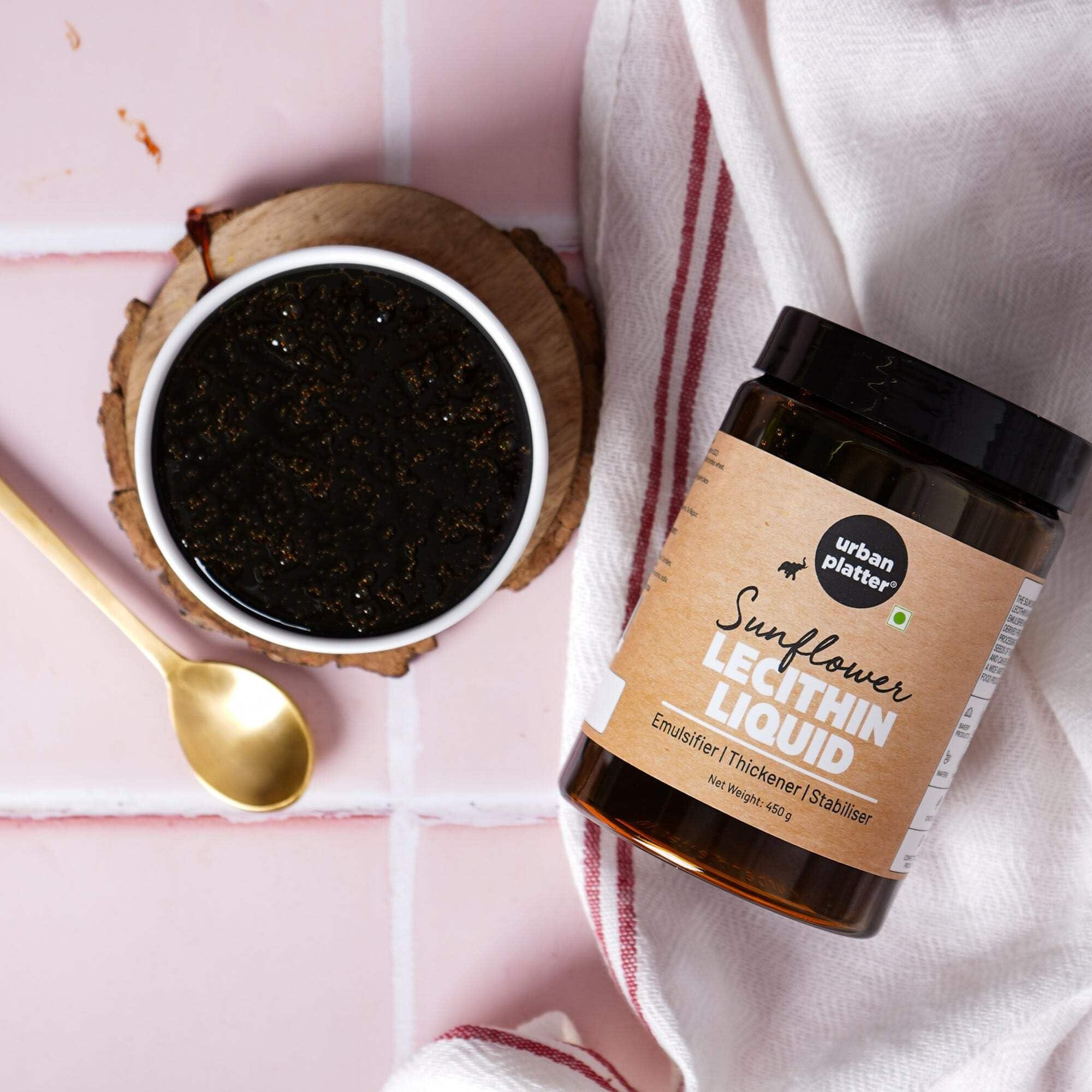 urban platter Urban Platter Sunflower Lecithin Liquid, 450g (Emulsifier|Thickener|Stabiliser|Natural Food Additive|Add to bakery products, chocolate, confectionery products)