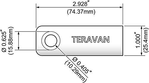 Teravan Teravan Fixed Extender Tabs - Toilet Paper Adhesive Extending Adapter Set for Larger Rolls - White, 2 Pack