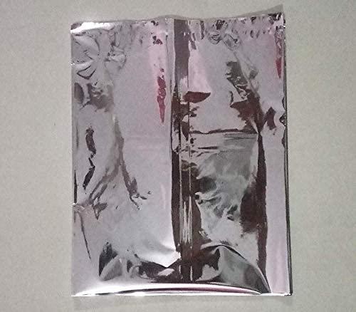 Gelmek Green Gelmek Green Aluminium inches Foil Pouches for Food Packaging (Pack of 100,silver) size in inches (10 * 12)