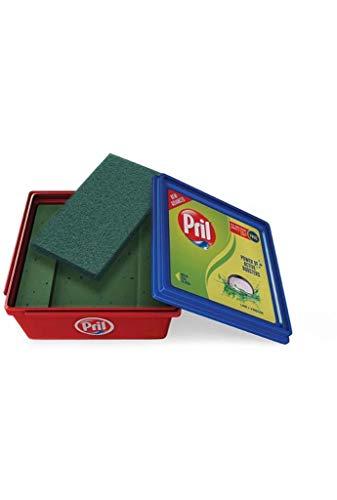 Generic Prill Perfect Dish Wash Big Bar 500grams(Pack of 2) free 2 dura scrub pad With Prill dish wash Gel 155ml