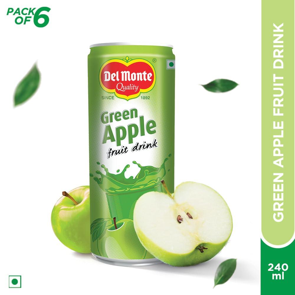 Del Monte Del Monte Green Apple Fruit Drink Gift Pack, Pack of 6, 240ml