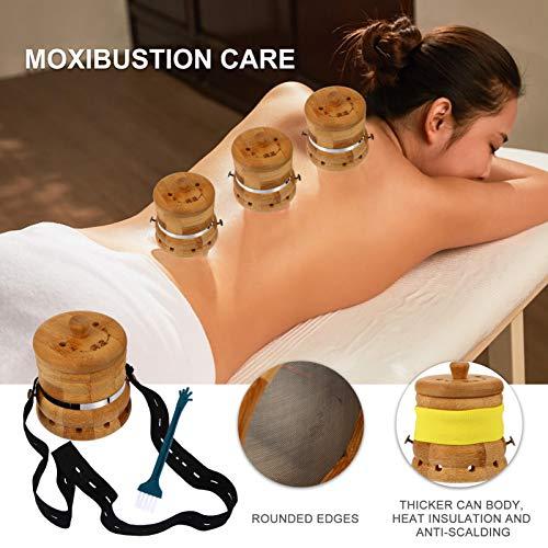 Artibetter ARTIBETTER Bamboo Moxibustion Box Moxa Burner Moxibustion Pot Healing Box Moxibustion Can Body Massager Moxibustion Instrument Menstrual Cramps Pain Relief