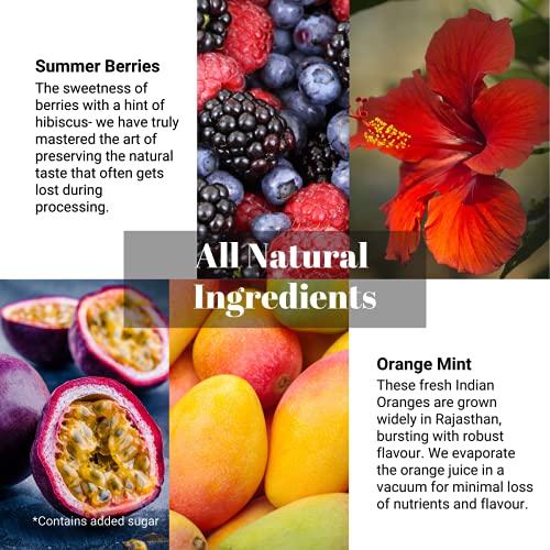 Swa Artisanal Syrups Swa Artisanal Syrups - Mocktails & Party Drinks Mixer Combo, 100% Natural, Makes 24-30 Drinks - Pack of 2 Syrups (250ml x 2)