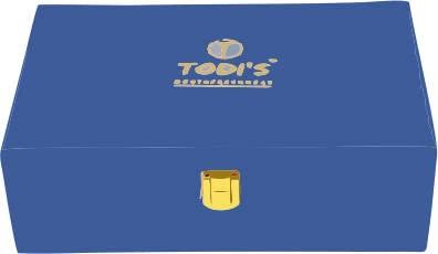 TODIS Todis Blue Luxury Box, Corporate Gift Hamper, Traditional and Tasty Indian Mouth Freshener, After-Meal Digestive Snack without Supari, Hygienically Packed.