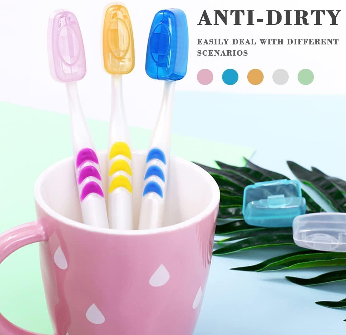 Generic 5Pc Premium Toothbrush Cover - Hygienic, Ventilated, BPA-Free Travel Case for Manual & Electric Toothbrushes - Durable Protective Cap with Universal Fit