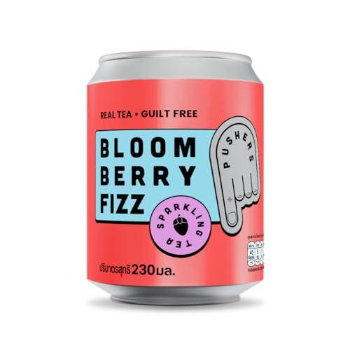PUSHERS PUSHERS Drink Sparkling Bloom Berry Fizz with Roselee & Berries Flavors | No Artificial Flavors, No Artificial Sweeteners, No Artificial Color | Product of Thailand, 230 ml each (Pack of 9)
