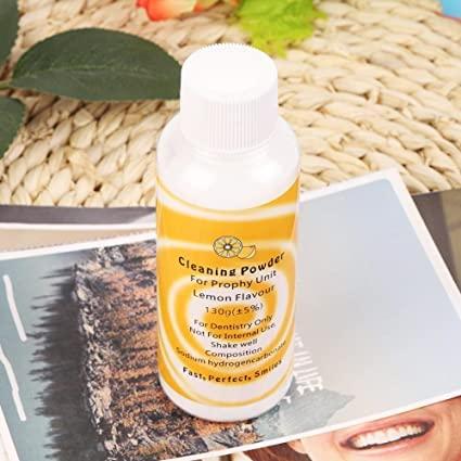 NMD NEXUS MEDODENT NMD NEXUS MEDODENT Dental Prophy Powder(Lemon)Cleaning Powder,Air Jet Polisher Cleaning Powder,Sandblasting Tooth Surface,Remove Dental Plaque And Pigment(1Pc/Pk)