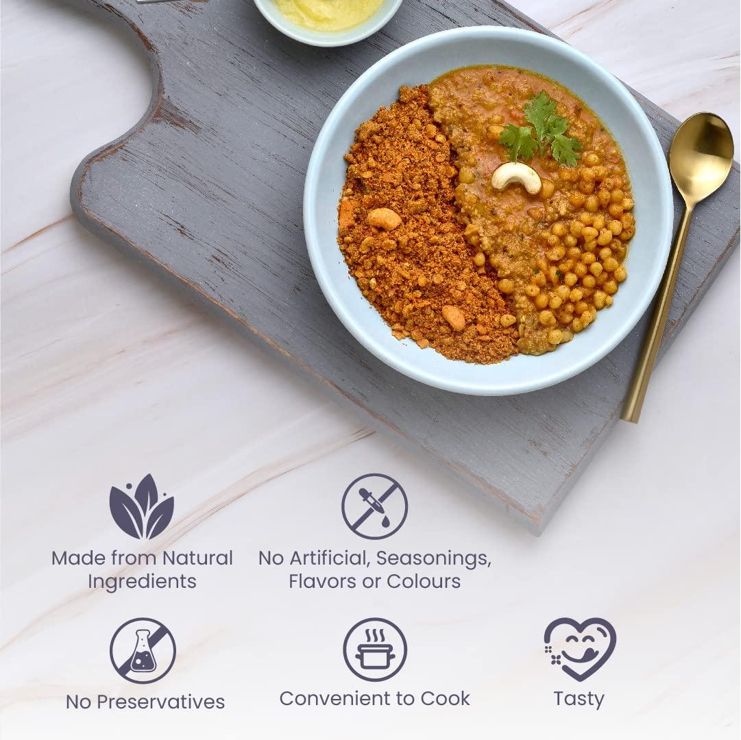 Wise Mama Wise Mama Bisi Bele Millet Porridge (Daliya/Dalia) High in Fibre, Protein & Complex Carbs | Gluten Free | Ready to Cook | Natural, Healthy & Nutritional Cereal - 300 Grams (Pack of 2)