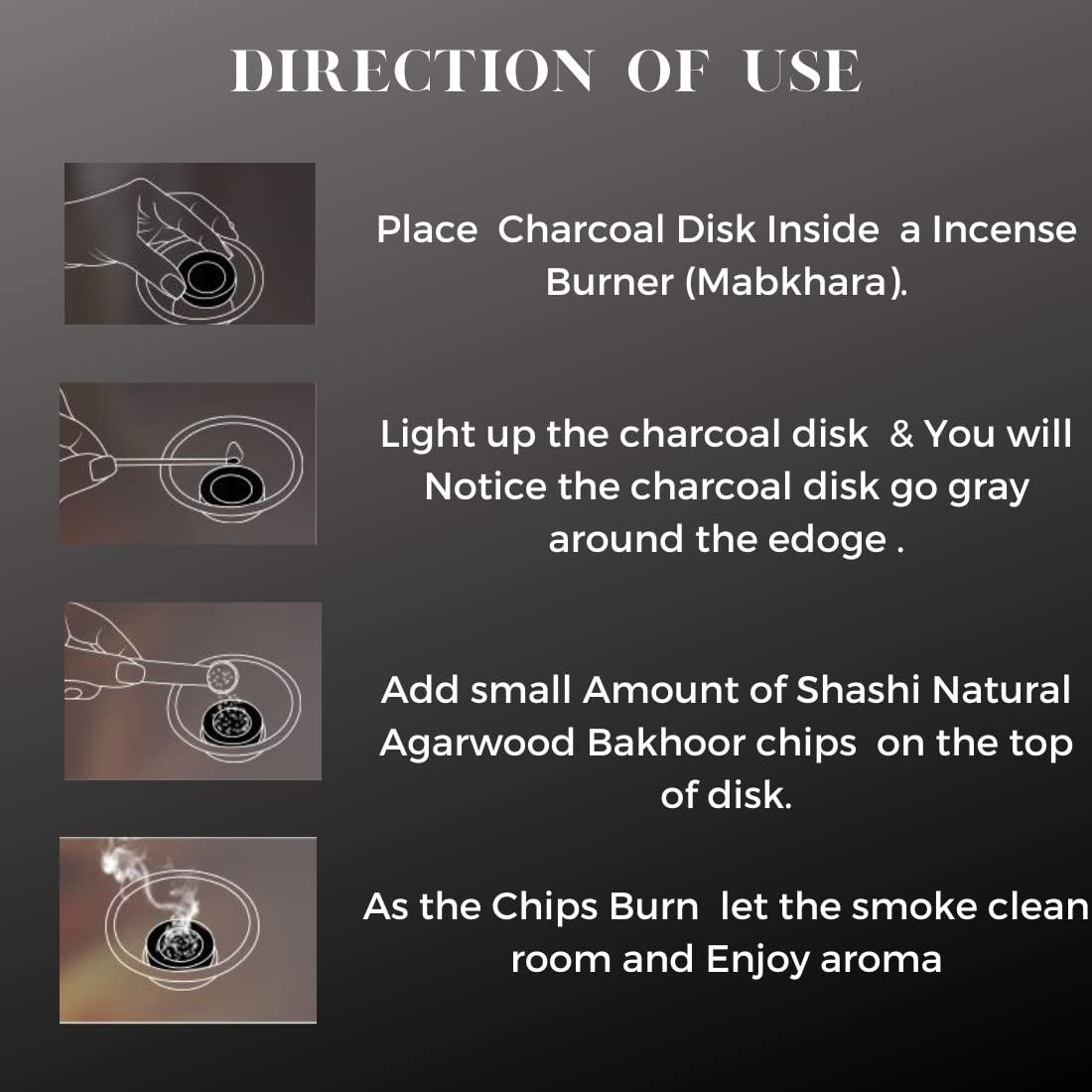 shashi Shashi Premium Bakhoor Tablets (15-Tablets) Natural Oudh Powder Tablets Exotic Oriental Aroma for Home,Leaving Space,Bedroom,Wedding & Special Events(65gm) (Royal Bakhoor)