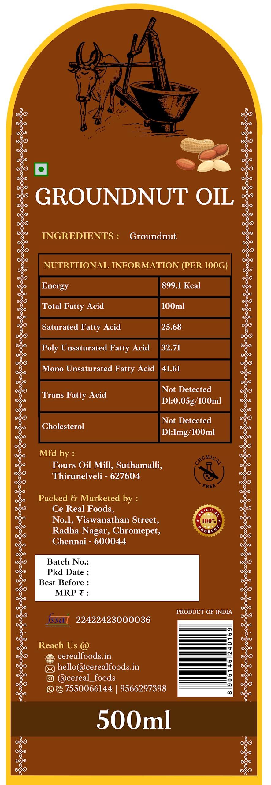Generic Bull Driven Groundnut Oil (500 ml)