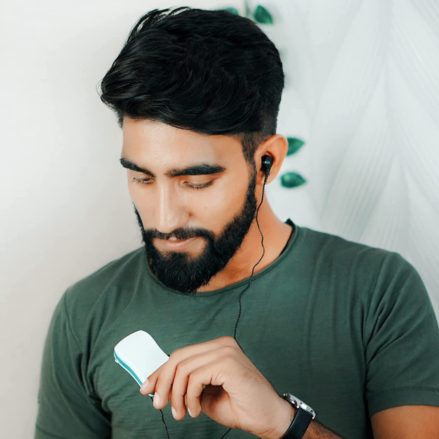 REX SOUND REX SOUND Premium High Power 8 Channel Ear Machine,Easy To Use Hearing Aid, Kaan ki Machine Pocket Model Hearing Aids Machine for Old age, Good Quality Wired Body Level Hearing Aid