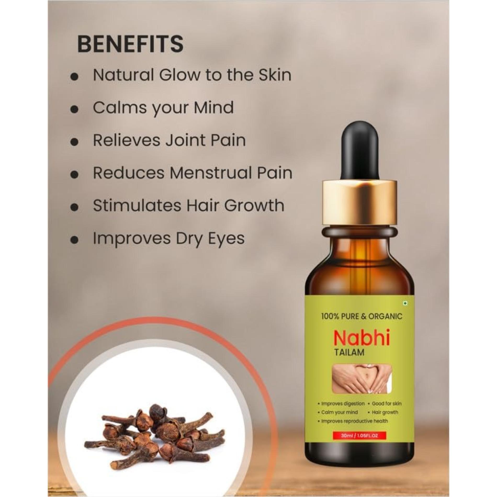 Cosmira Cosmira Ramkripa-Nabhi-Telam Nabhi-Oil-Ayurvedic Navel-Massage-Oil Herbal-Nabhi-Oil Herbal-Navel-Oil Navel-Healing-Oil 90ML (PACK OF 3)