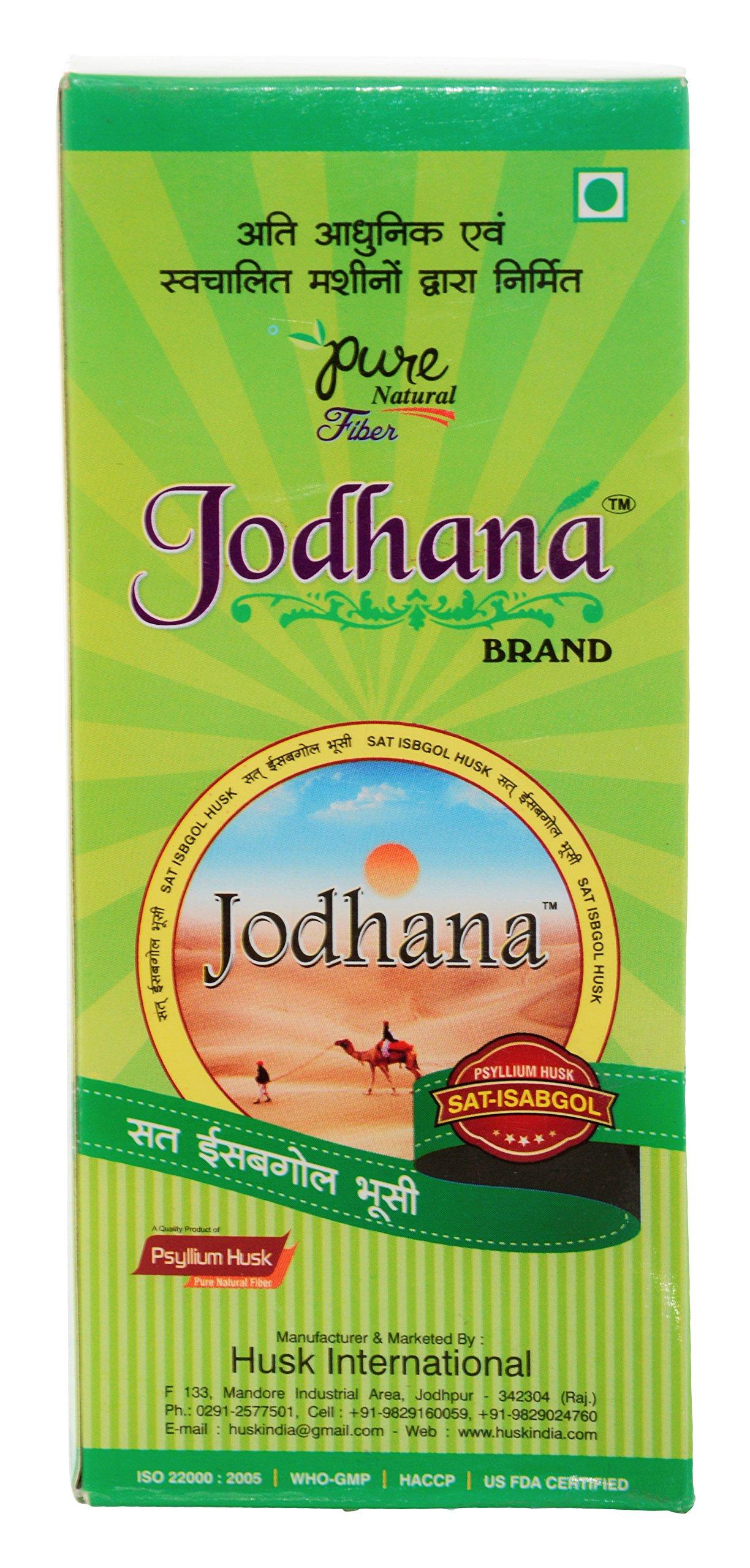 Jodhana Jodhana Psyllium Husk, 500g [Sat-Isabgol] [Pack of 3] [200g x 2 Pcs. & 100g x 1 Pc.]