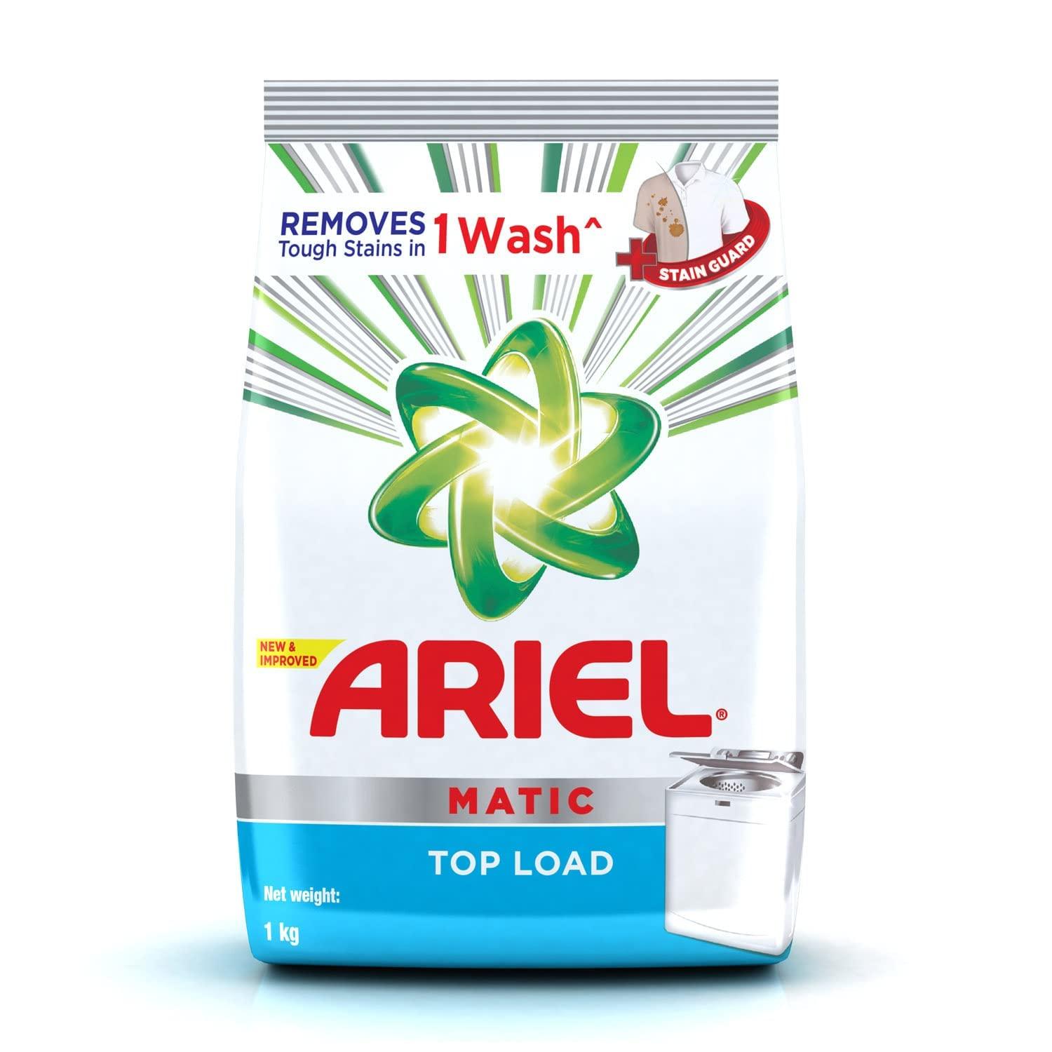 Ariel Ariel Matic Liquid Detergent Top Load Refill Pouch, 2 Litre & Ariel Matic Top Load Detergent Washing Powder - 1 kg