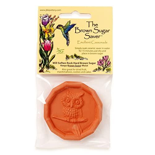 JBK Pottery JBK Owl Terra Cotta Brown Sugar Saver