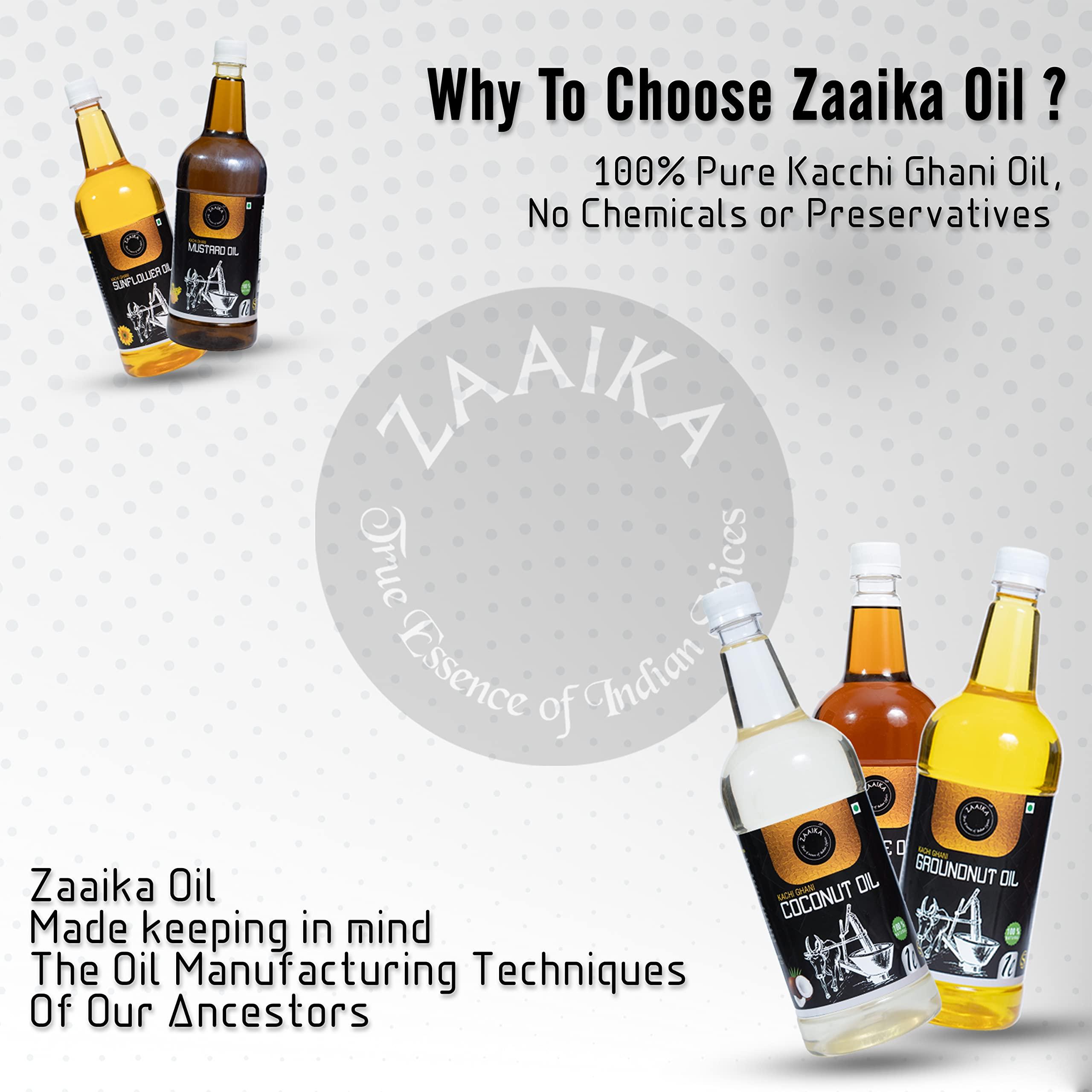 ZAAIKA ZAAIKA Cold Pressed Vergin Coconut Cooking Oil - 1L