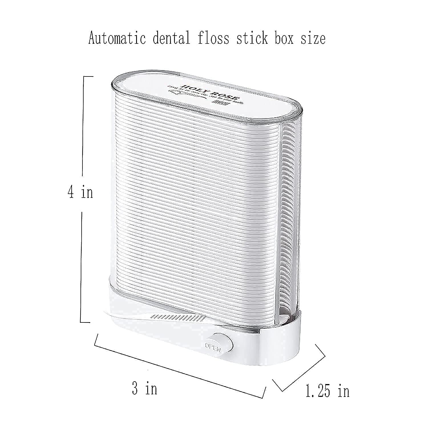 Holy rose Dental Floss Picks,Holy Rose Flossers Dispenser White with for Adults Floss Sticks 88 Count,High Toughness,Container Flossing Storage Neatly,No Fragrance Smell,Cleaning Teeth More Hygienic.