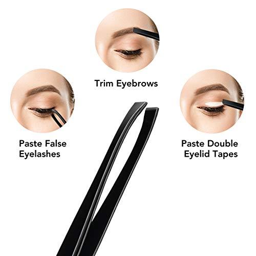Anjetan Anjetan 9PCS Eyebrow Kit Universal Stainless Steel Eyebrow Grooming Set Eyebrow Care Kit Eyebrow Scissors Eyebrow Tweezers for Women Eyebrow Kits
