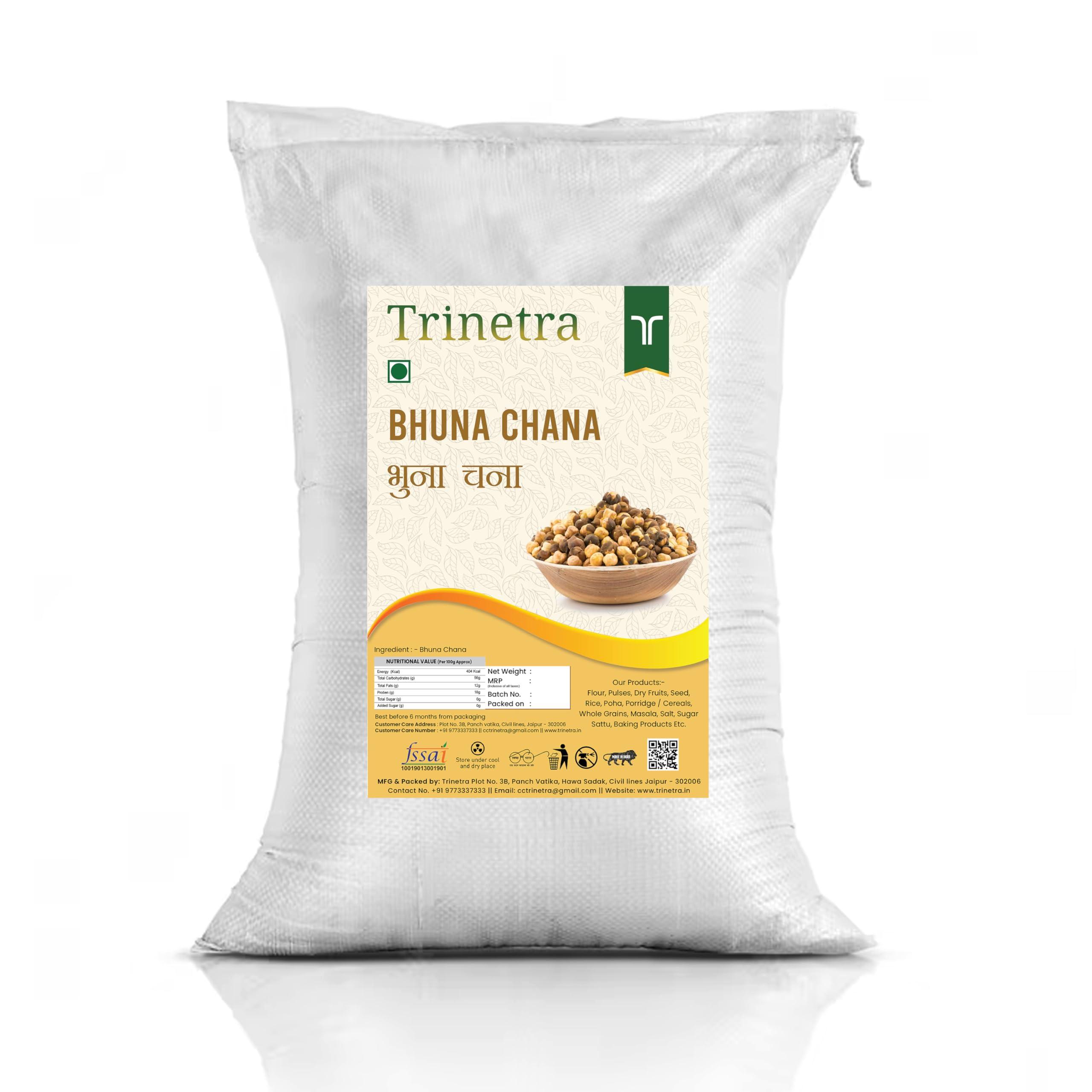 Trinetra Trinetra Bhuna Chana (Roasted Chana)- 5Kg Pack
