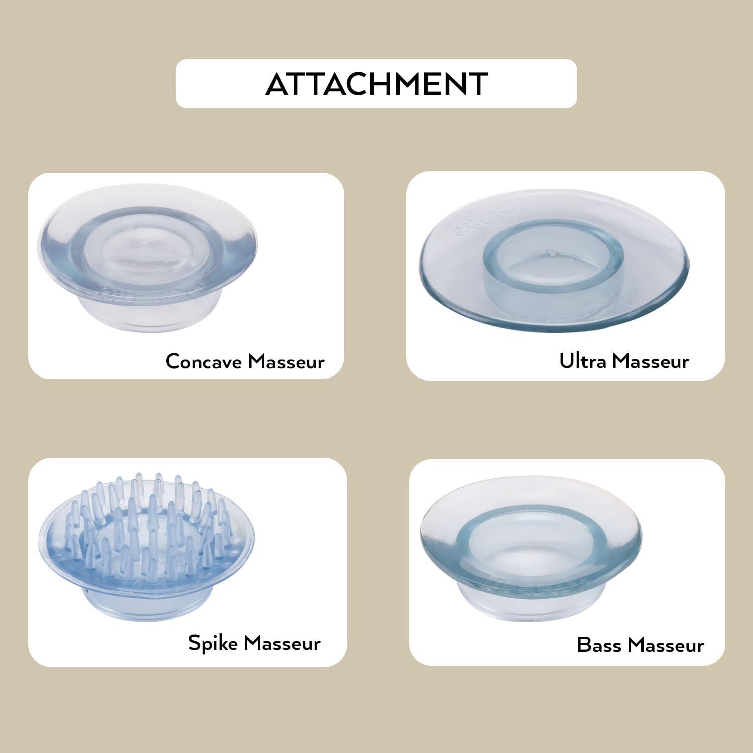 ASBAH ASBAH Professional Idella Massager Machine for Full Body Pain Relief | Electric Massager with 5 Interchangeable | Deep Tissue Percussion for Cervical Pain | Portable and Handheld Massager