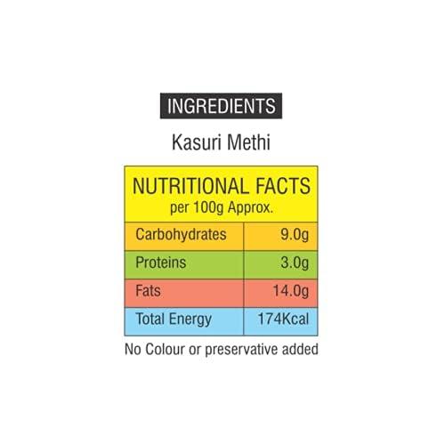 Solero Solero Kasturi Methi Dried Fenugreek Leaves Packet Aromatic Kasoori Kasuri Methi 200 G (Pack of 8)