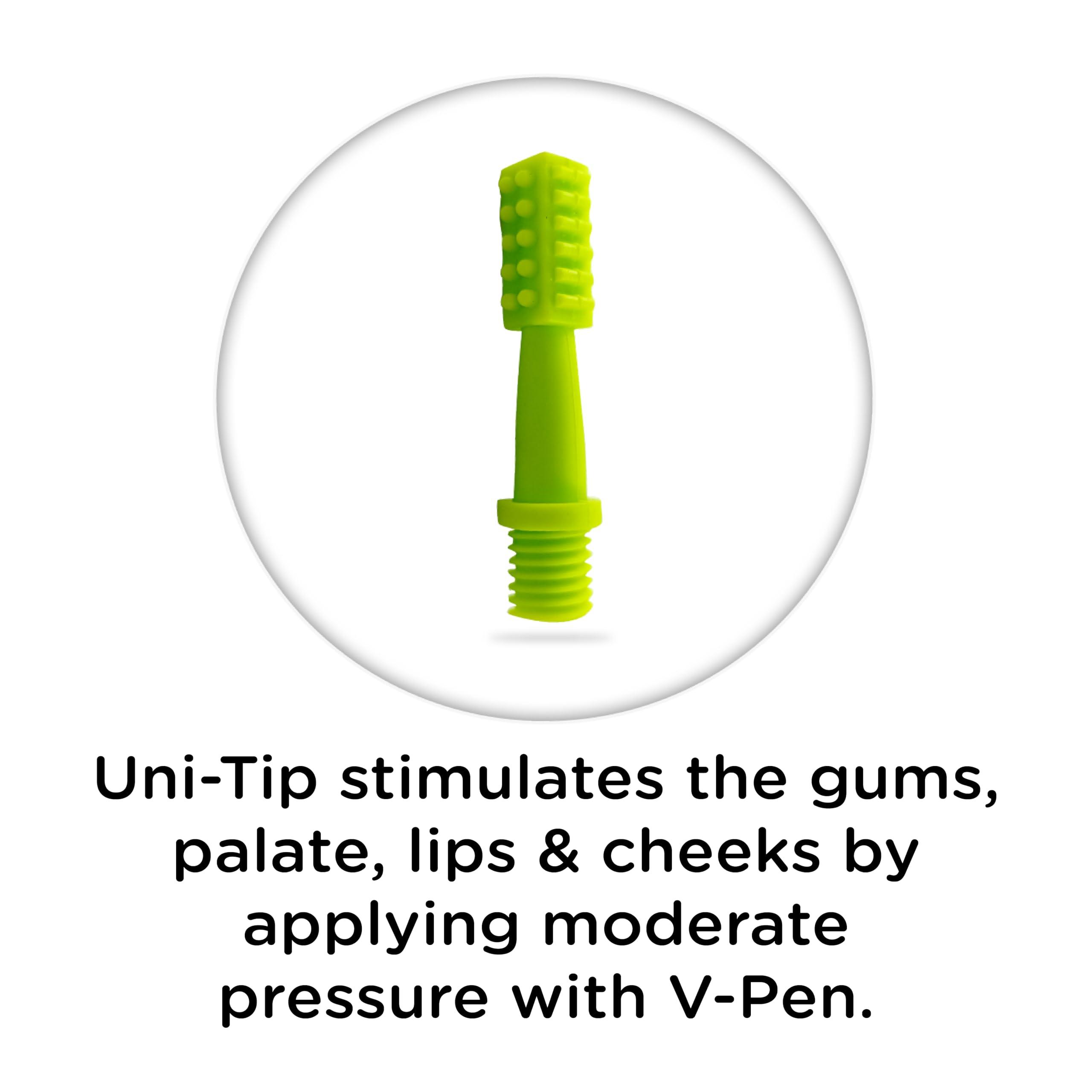 SPEECHGEARS SPEECHGEARS Tip Used For Tactile, Speech And Feeding Therapy An Attachment Of V-Pen(Green) Pack of 1