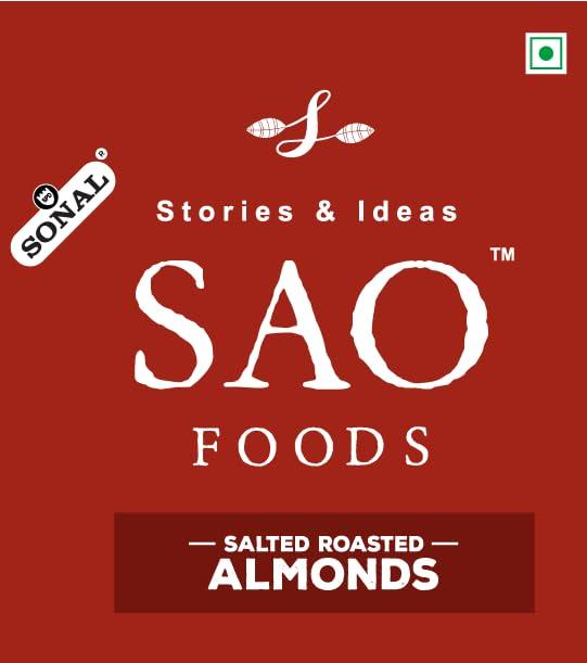 Stories & Ideas SAO Foods Sao Foods Roasted & Salted Almonds 250 gm, Dry Fruits, Crispy and Crunchy, Healthy Dry Foods, Real Nuts, Rich in Protein, Perfect for Snacking