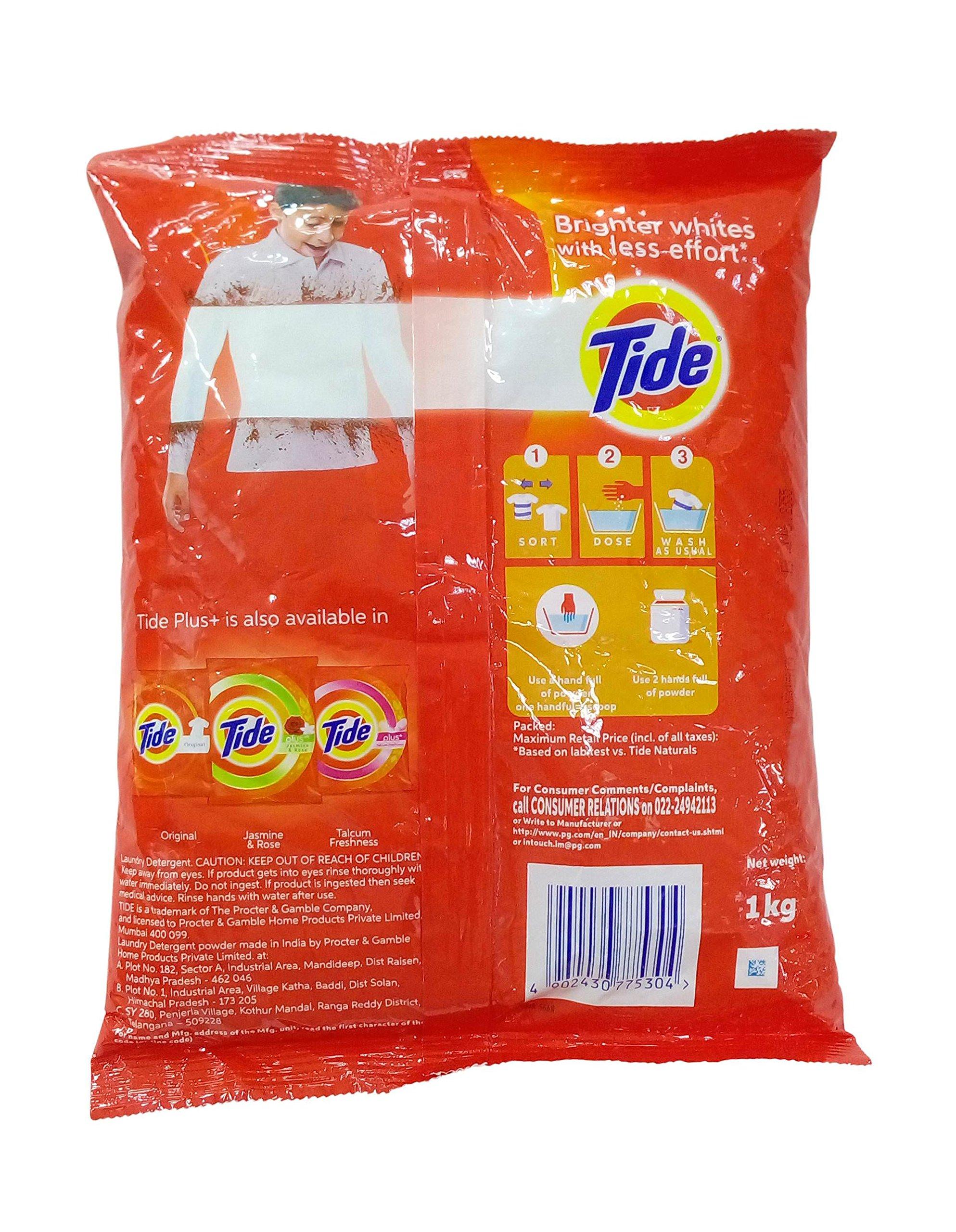 Tide Tide Plus Detergent Powder - Lime, 1kg Pouch