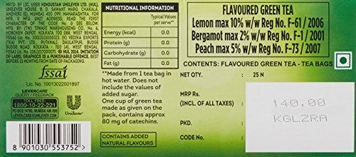 Lipton Lipton Lemon Zest Green Tea Bags, (25 Pieces)