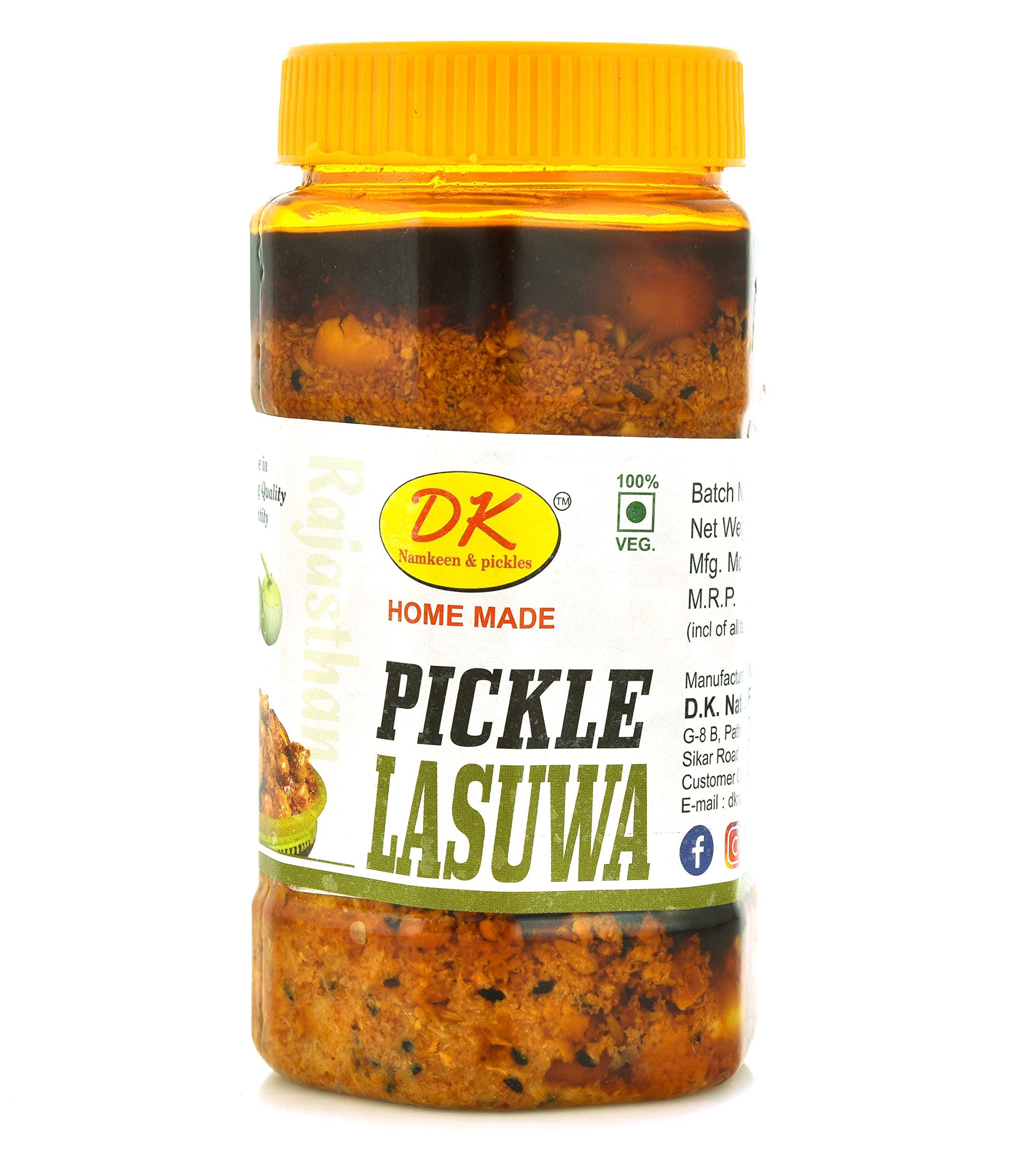DK Namkeen & Pickles DK Pickles Rajasthani Homemade(Gunda) Lasuwa Pickle and Amla Pickle Rajasthani Lasode ka Achar aur Amla ka Achar ghar ka achaar (Sarso Ka Tel,Mastard Oil, Sa Bana)