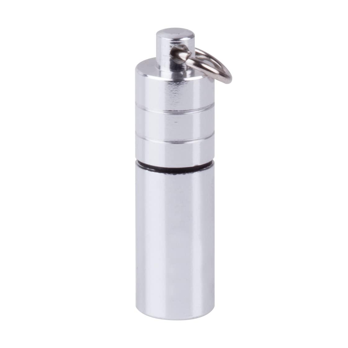 EZY DOSE Nitro Fresh Pill Case, Nickel-plated Brass