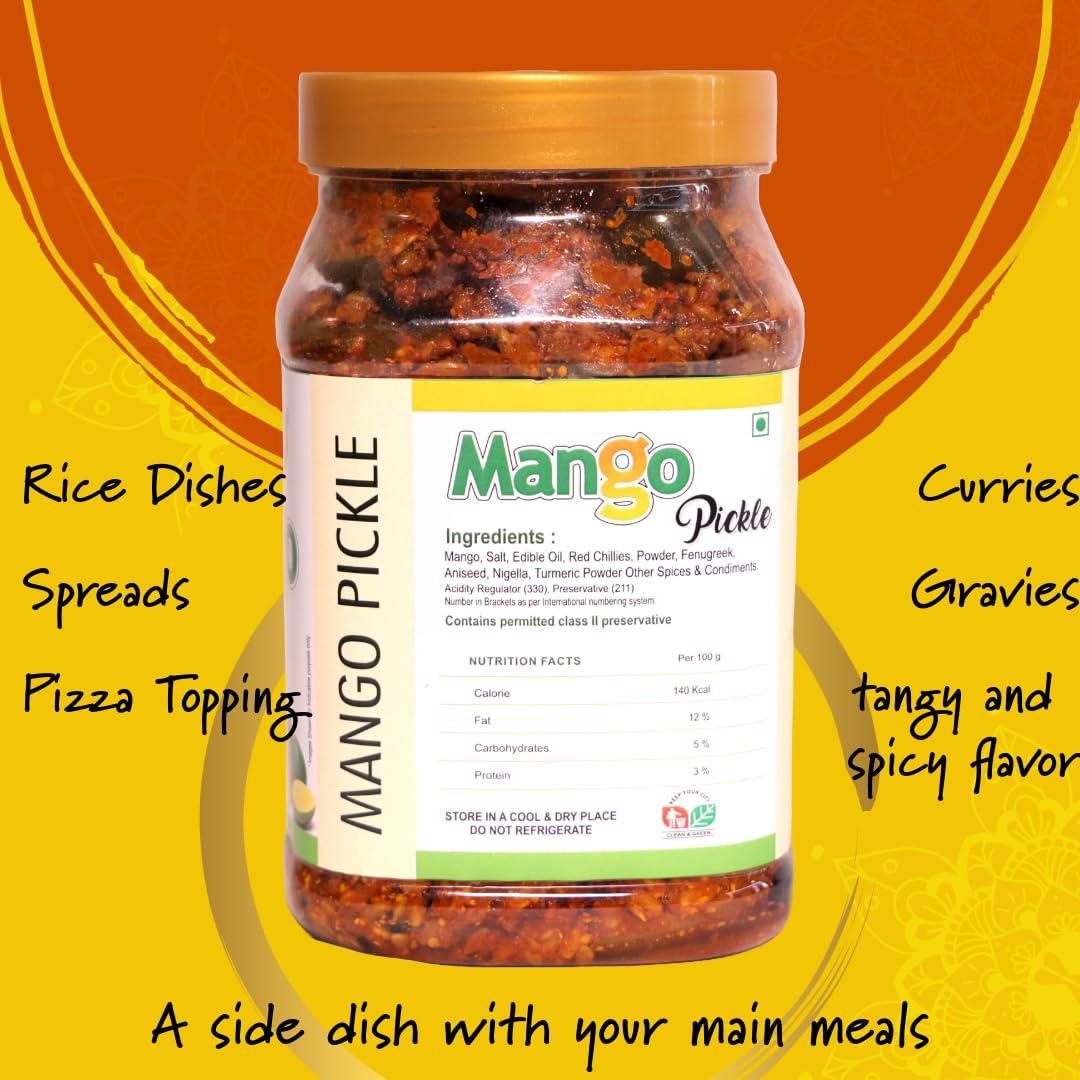 gangawat gangawat Mango Pickle (800GRAM) Aam Ka Achar.