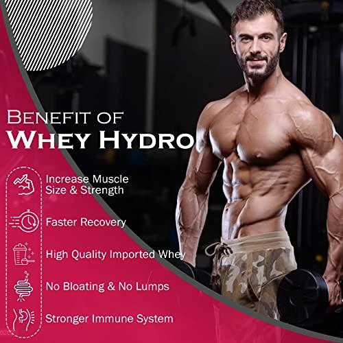 NAKPRO NAKPRO HYDRO Whey Protein Hydrolyzed | 25g Protein, 5.8g BCAA | Easy Mixing, Low Carbs, Easy Digesting Whey Protein Supplement Powder for Men, Women & Athletes | 1 Kg (Coffee)