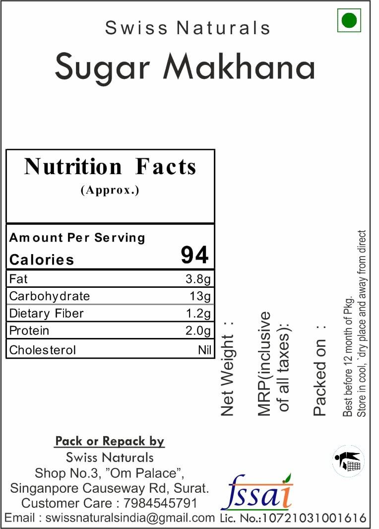 Swiss Naturals Swiss Naturals White Sugar Balls For Prasad | Sweet Makhana For Pooja | Sakariya Prashad, 900g