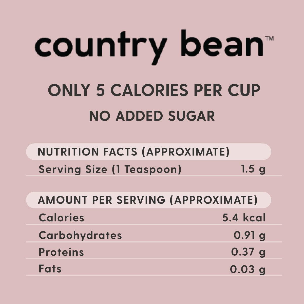Country Bean Country Bean Original (Non-Flavoured) Instant Coffee Powder 100 Gram | Arabica, Freeze-Dried Coffee | No Added Sugar | Makes 50 Cups - Jar