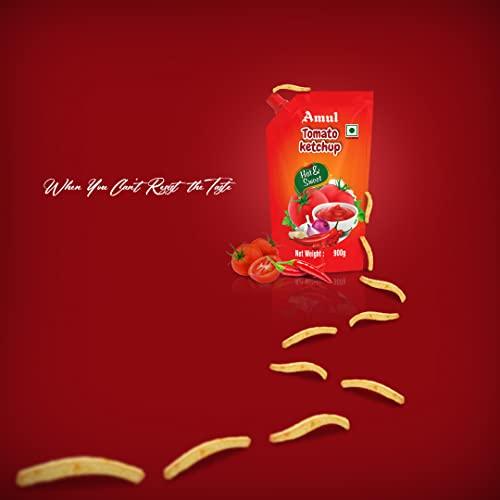 Amul Amul Hot & Sweet Tomato ketchup Spout Pack 900g
