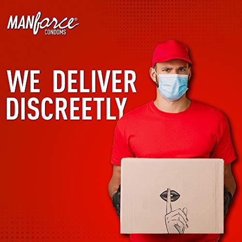 Manforce Manforce Extra Dotted Condoms, Litchi Flavoured- 10 Pcs x Pack of 4