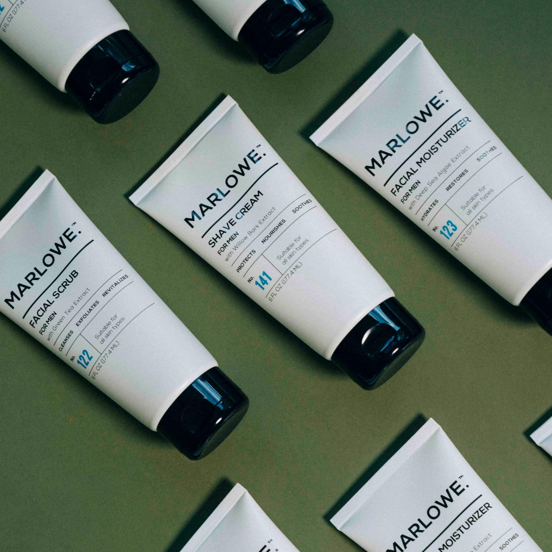 MARLOWE. MARLOWE. Shave Cream with Shea Butter & Coconut Oil No. 141 6 oz | Natural Shaving Better than Gel.