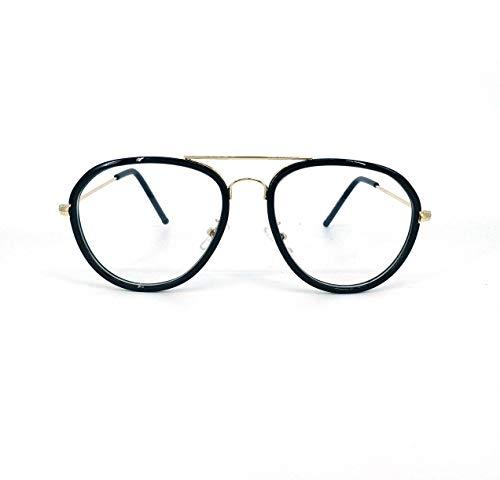 REYOONIK REYOONIK Blue Ray Block Computer Glasses with Anti Glare Coating in Full Rim Aviator Shape Sytlish Frame For Man & Woman(RBC16009GOLD)