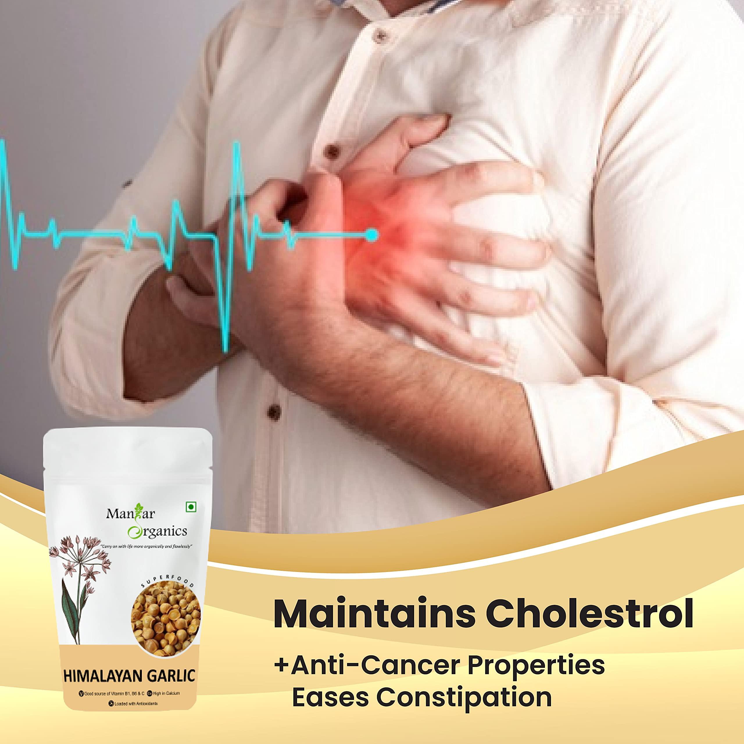 ManHar Organics ManHar Organics Himalayan Garlic/Kashmiri Lehsun 2kg - Himalayan Single Clove Garlic for strong Immunity & Diabetes (Pack of 2, 1kg each) (2KG, Himalayan Garlic)