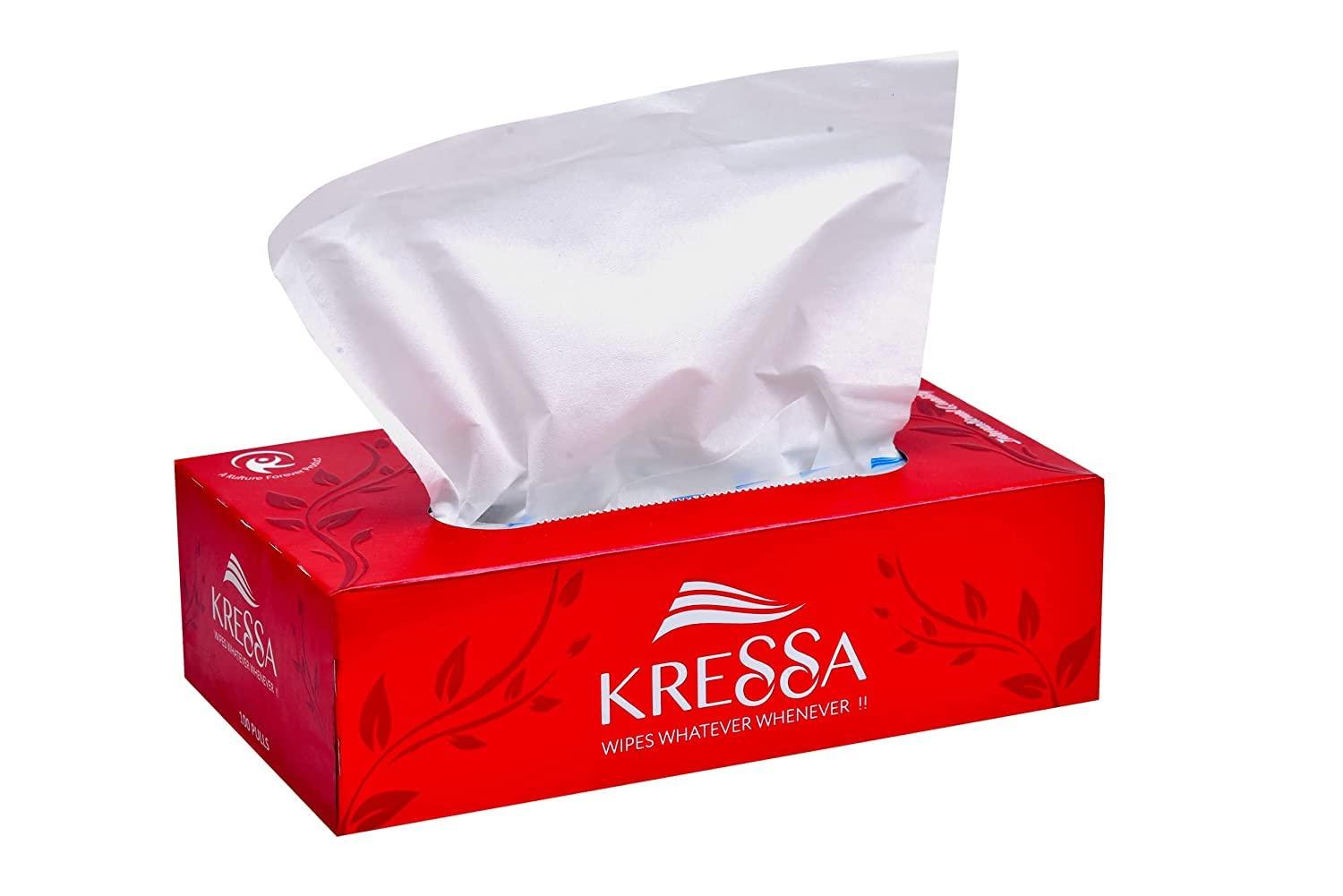 KRESSA Kressa Face Tissue and Wet Wipes Combo Pack (Face Tissue 2 Boxes & Wet Wipes 3 Pack)