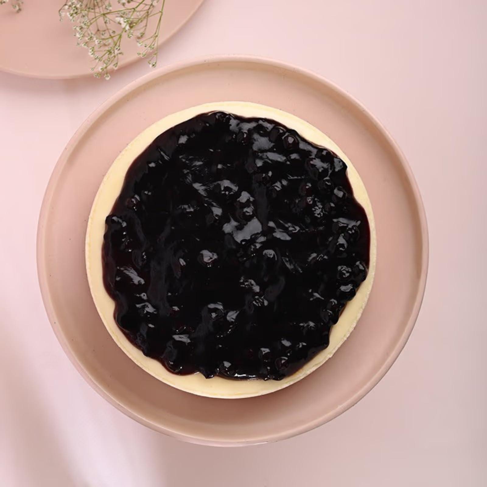 Floweraura FlowerAura Delicious Fresh Yummy 500g Blueberry Cheese Cake For Birthday Cake, Anniversary Cake, Valentine\'s Day Cake, Mother\'s Day Cake, Christmas Cake, Women\'s Day Cake (Same Day Delivery)