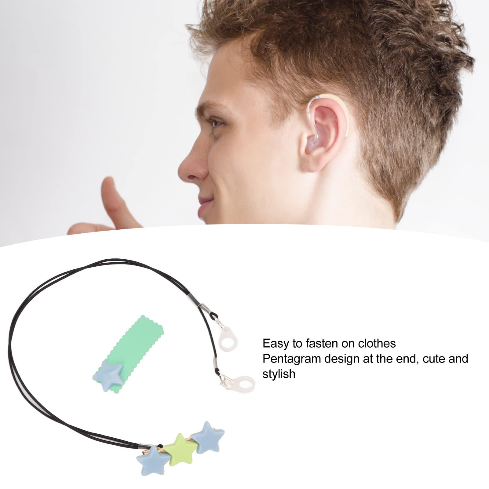 JUMZ Hearing Aid Rope, Easy To Fasten Hearing Aid Lanyard Clip Cute Practical for Sports (Binaural)