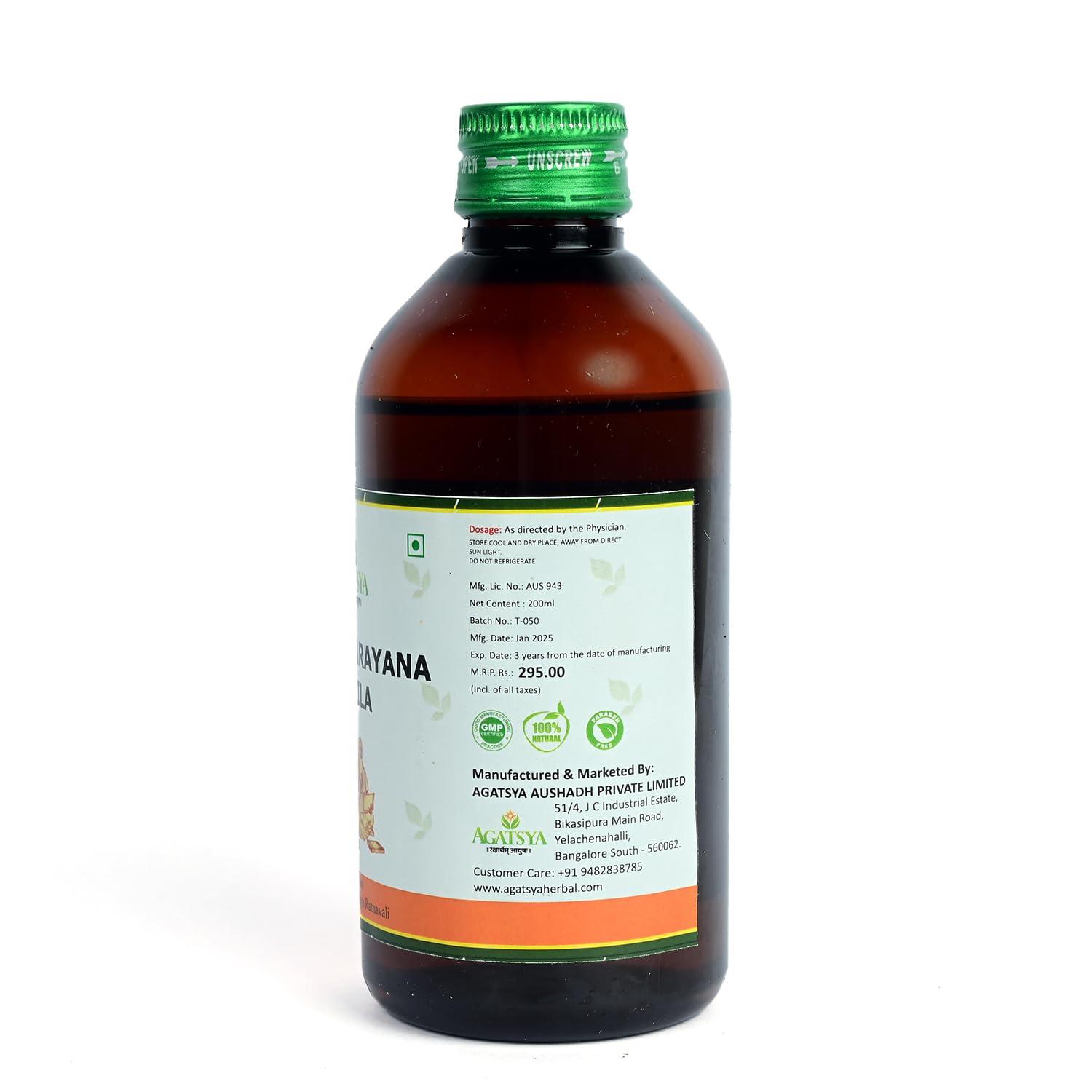 AGATSYA MAHANARAYANA TAILA 200ML