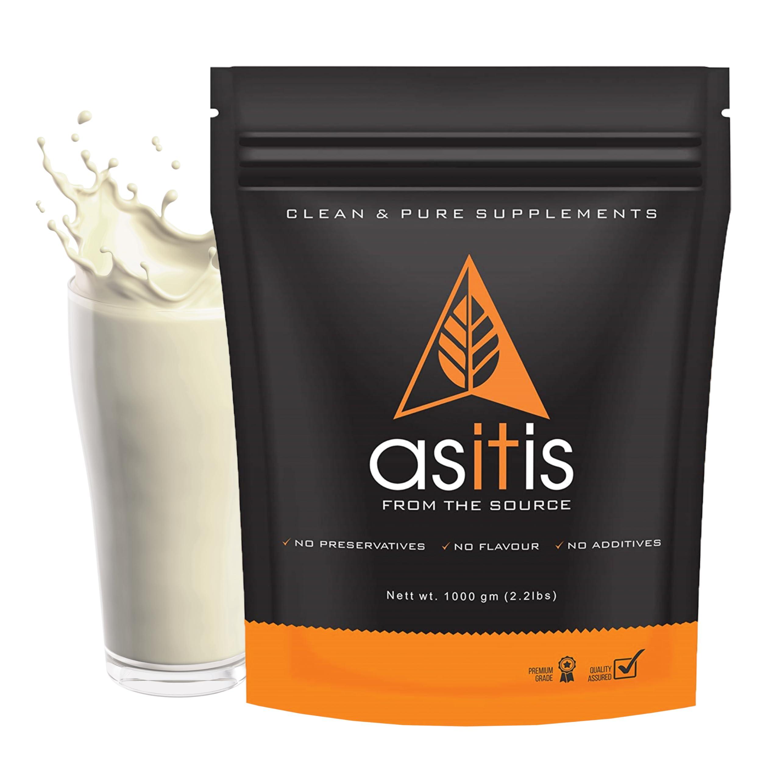 Asitis Nutrition AS-IT-IS Nutrition Whey Protein Concentrate 80% - 1kg | Unflavoured | tested for purity | Labdoor certified