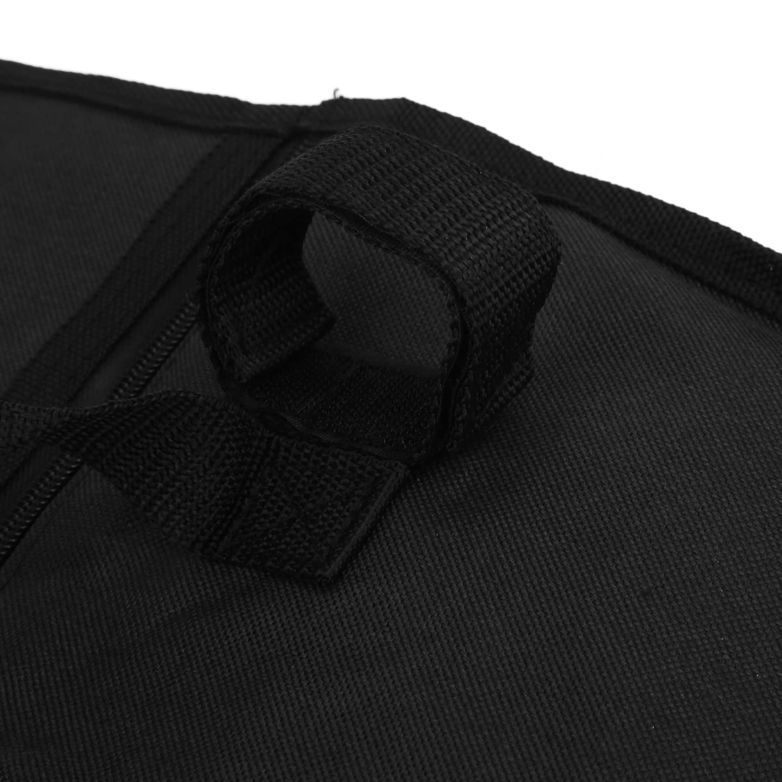 Luroze Walker Storage Bag, Strong Durable Waterproof Lightweight 600D Encrypted Polyester Fabric Scooter Walker Wheelchair Carry Case Black