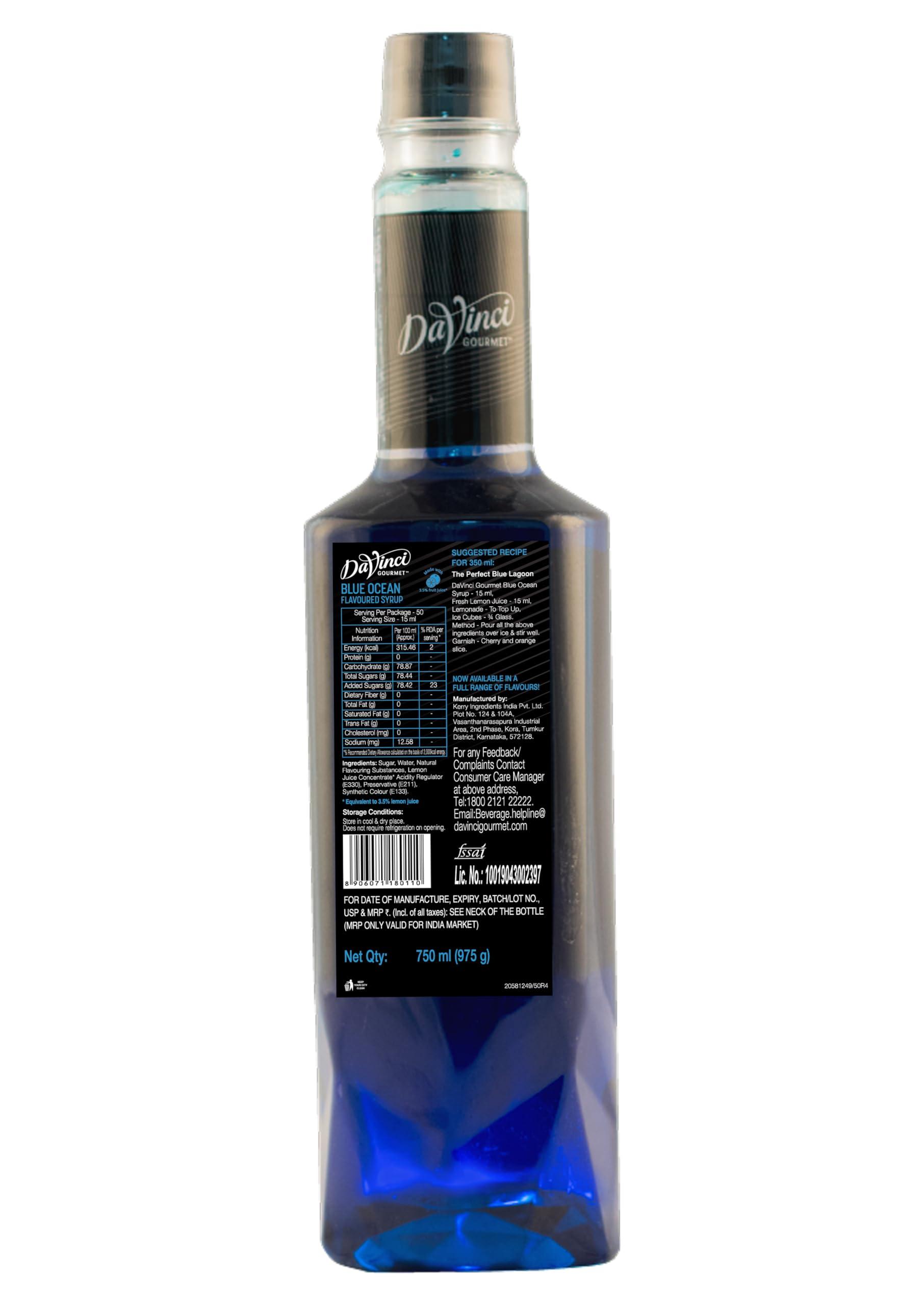 DaVinci Gourmet DaVinci Gourmet Blue Ocean Flavoured Syrup 750 Ml - Liquid