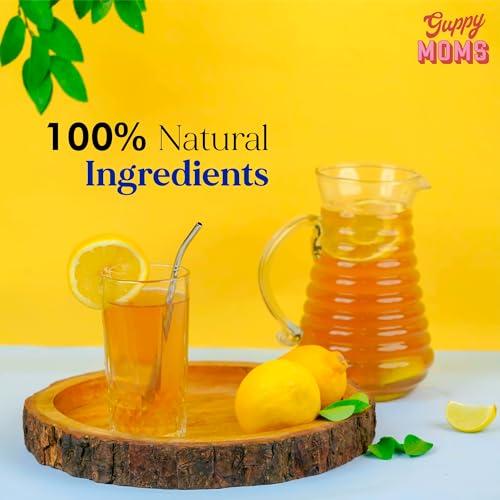 GUPPY MOM\'S GUPPY MOM\'S Lemon Iced Tea: Powdered Ice Tea, Sugar-Free Lemon Iced Tea With Vitamin C - Chai, 0.3 Kg