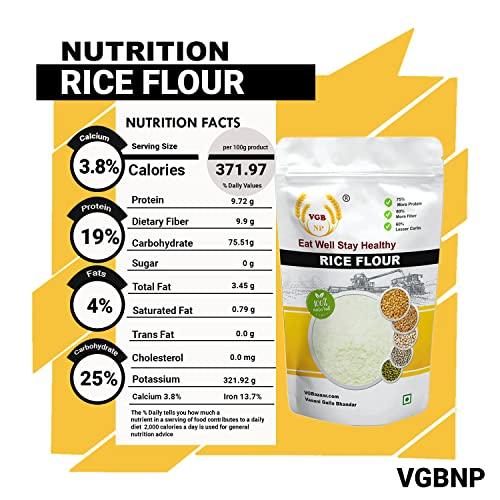 VGBNP VGBNP Rice Flour (Chawal Ka Atta) Pure Rice Powder, Chawal Atta (white rice Flour, Kalimouch rice, Flour idiyappam flour) Healthy Fiber rich Immunity Builder Rice Flour - 10Kg